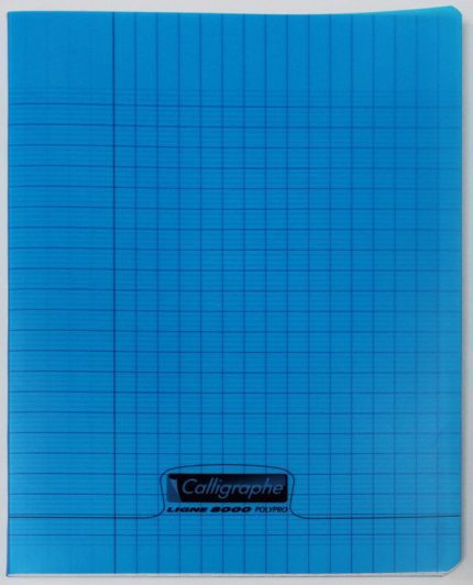 Cahier 17x22 Couverture Bleu 48P Grands Carreaux 90G Calligraphe