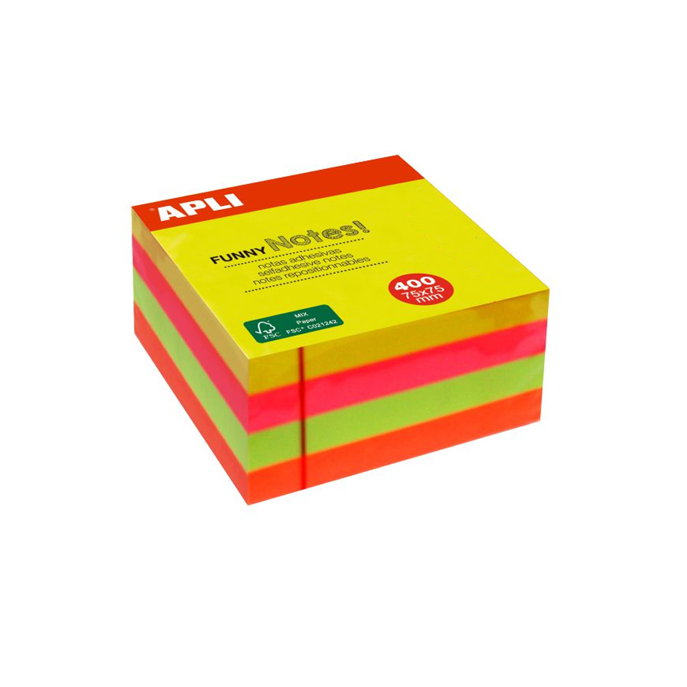 APLI-NOTES Sticky Notes Adhésives 400 APLI – Image 1