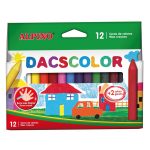 Pochette de 12 Crayons De Cire DACSCOLOR ALPINO