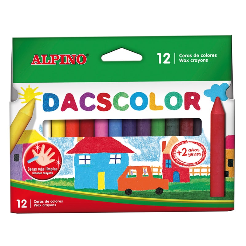 DC050290_01 Pochette de 12 Crayons De Cire DACSCOLOR ALPINO – Image 1