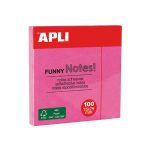 Sticky Notes Adhésives 100 Rose APLI