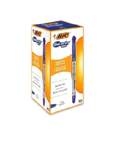 BBBBB Boite de 30 Stylo Gel-ocity BIC – Image 1