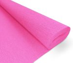 Papier Crépon De Couleur Unie - Rose