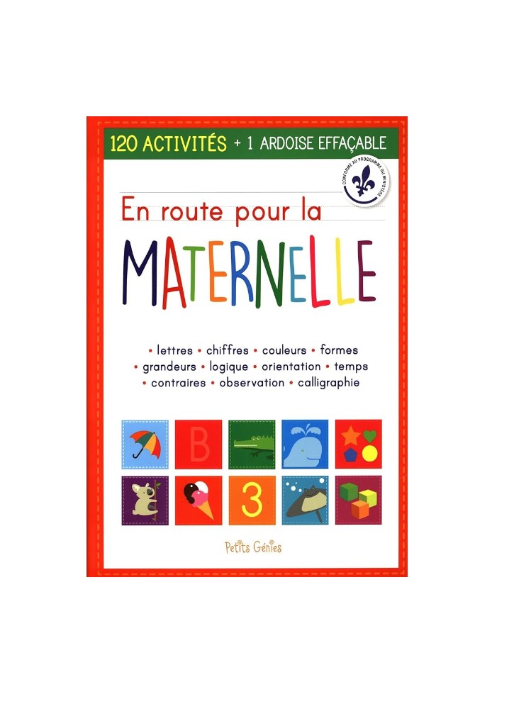 EN ROUTE POUR MA MATERNELLE En Route Pour La Maternelle 120 Activités & Ardoise Effaçable – Image 1