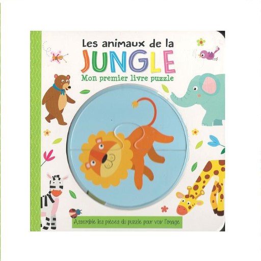 JUNGLE Mon Premier Livre Puzzle " Les animaux de La Jungle " – Image 1