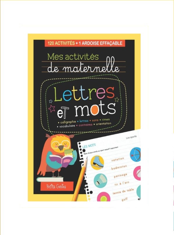MES ACTIVITE DE MATERNELLE Mes Activités De Maternelle Lettres et Mots 120 Activités – Image 1
