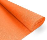 Papier Crépon De Couleur Unie - Orange