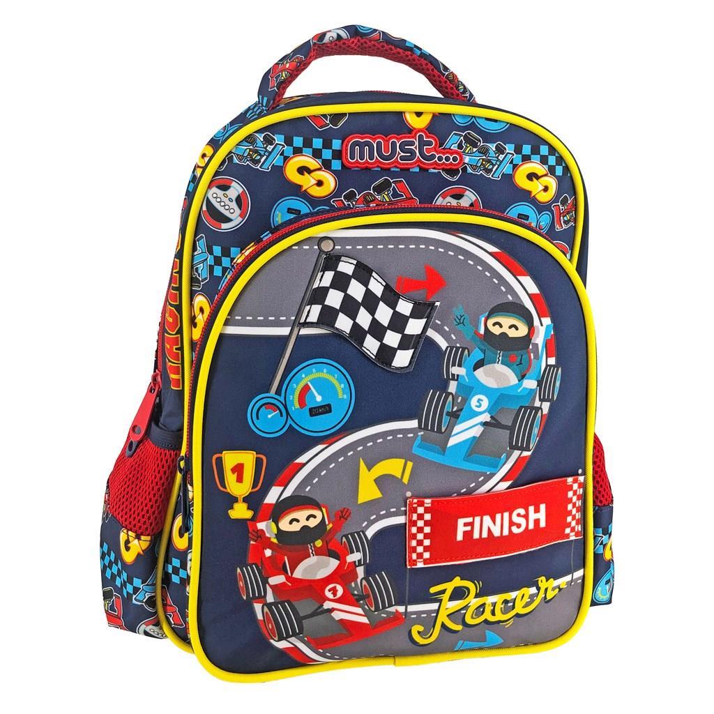 RACING Sac à dos maternelle Must Finish Racer – Cartable ergonomique pour petits pilotes – Image 1