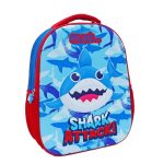 Sac à dos 3D Eva Shark Attack Must – Cartable maternel robuste et ludique
