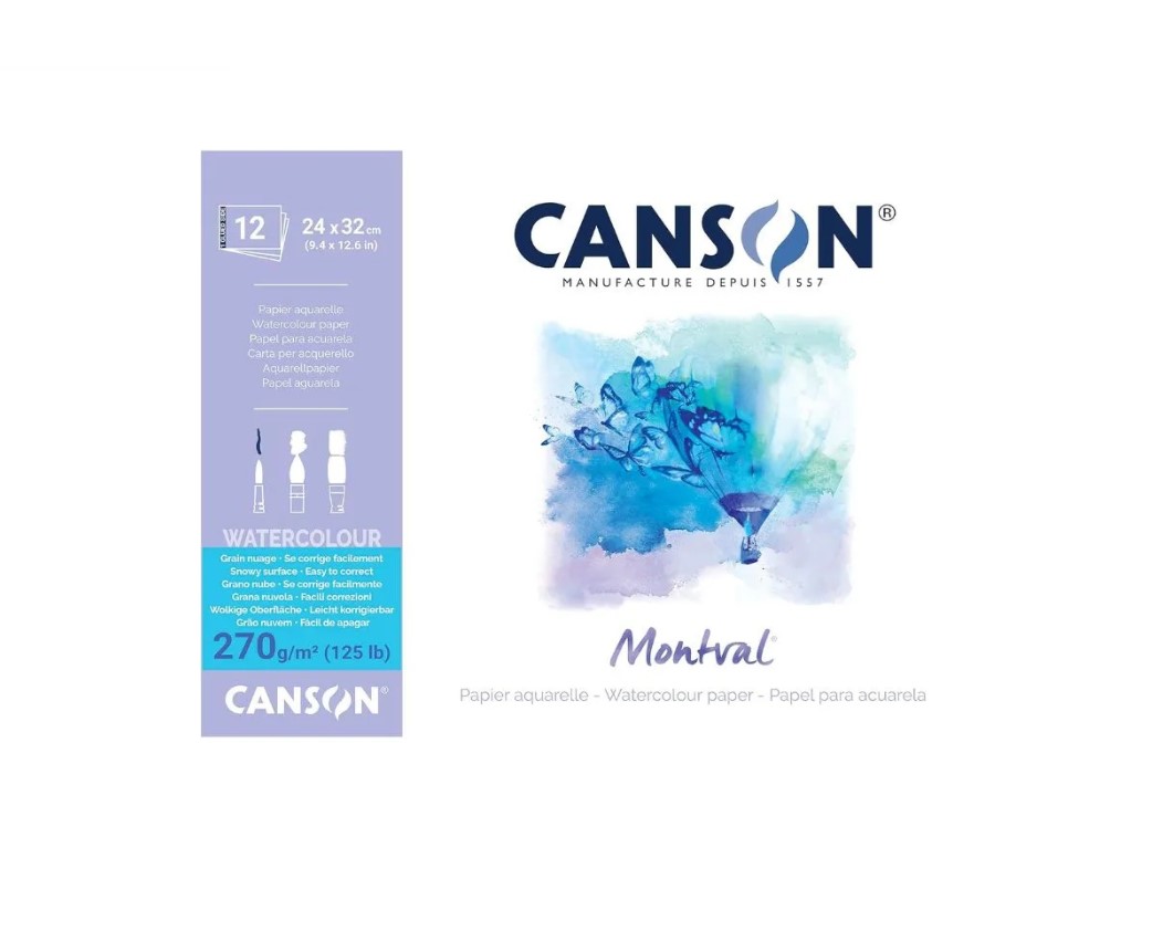 bloco_montval_textura_rugosa_270g_a_12_folhas_60807324_canson_2051_1_7548fc4f32537ceb9993b5c1137e36d9 Album Papier Aquarelle Montval 24*32 270G 12F CANSON – Image 1