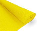Papier Crépon De Couleur Unie -Jaune