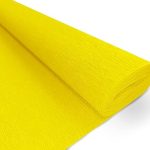 Papier Crépon De Couleur Unie -Jaune