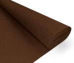 Papier Crépon De Couleur Unie -Marron
