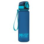 Bouteille d’eau PETG 650ml avec échelle 7x24 couleur bleu Must