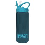 Bouteille D'eau Plastique 500ml avec paille 6,5x21,5 en 4 Couleurs Must