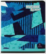 Cahier Musique et chant piqure 17x22 48P 80G SELECTA