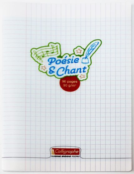 Cahier Poésie Et Chant A4 8000 POLYPRO  96P 90g Calligraphe