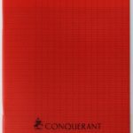 Cahier Piqûre CONQUERANT 17 x 22cm 192 Pages 70 Gr -Rouge