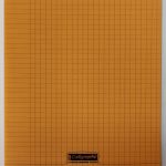 Cahier 21×29.7 Couverture Orange 96P Grands Carreaux 90g Calligraphe