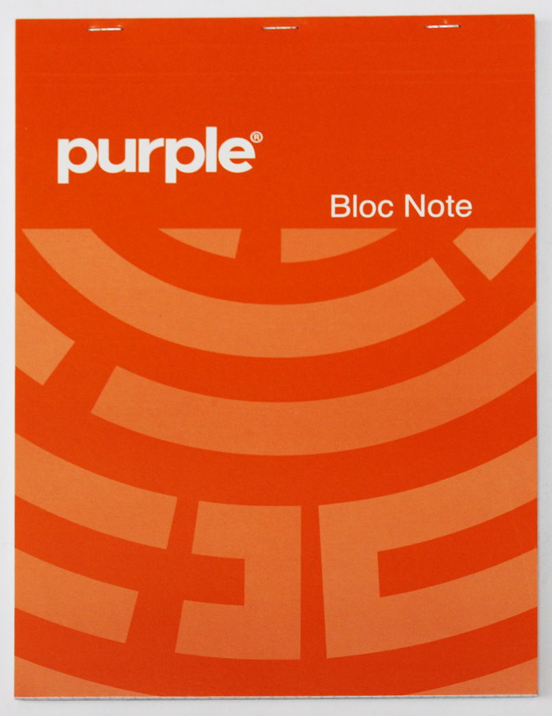 280 Bloc Note 100 Pages A5 60g Purple – Image 1