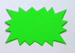 Lot de 20 étiquettes forme éclatée couleur fluo MM – Image 2