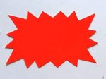 Lot de 20 étiquettes forme éclatée couleur fluo MM – Image 3