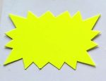 Lot de 20 étiquettes forme éclatée couleur fluo MM – Image 4