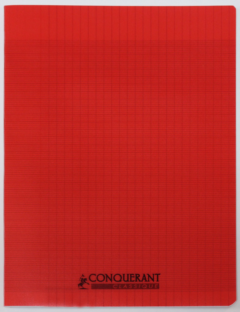 39 Cahier Piqûre CONQUERANT 21x29.7 96Pages 90Gr - Rouge – Image 1