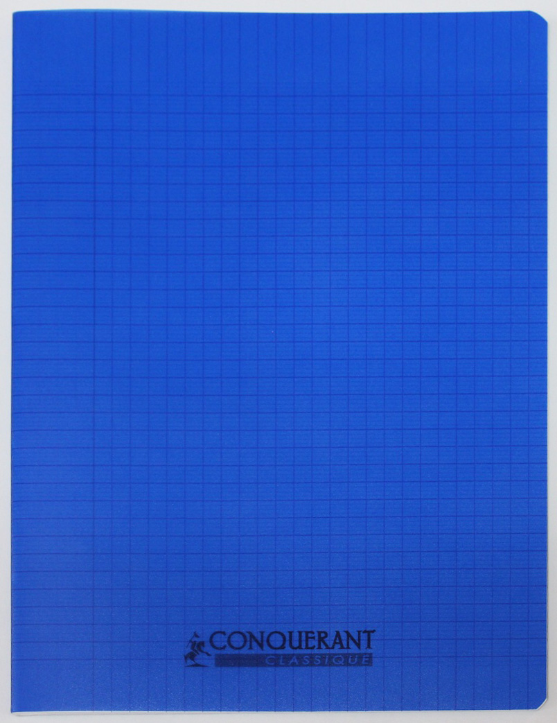 41 Cahier Piqûre CONQUERANT 21x29.7 192Pages 70Gr - Bleu – Image 1