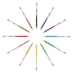 Pochette de 12 Crayons Couleurs Evolution Illusion Avec Gomme BIC Kids – Image 2