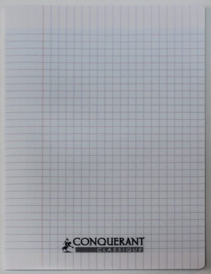 Cahier Classique 24*32 96P 90g Transparent CONQUERANT