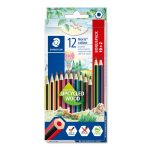 Crayons de couleur Noris - Couleurs assorties (Paquet de 10 + 2 OFFERTS) STAEDTLER 185 C24P