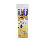 Pochette 4 Stylos à bille cristal original Bic