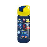 Bouteille d'eau en acier inoxydable 450 ml Motif Little Cars pour enfants 7,5x17 Must