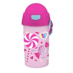 Bouteille d’eau Plastique 500ml Pour Fille Motif  Lollipop Must