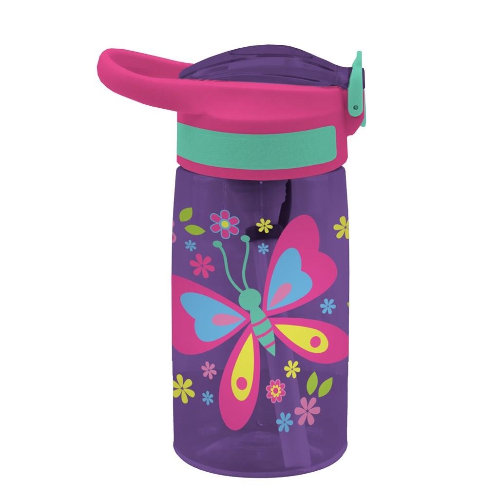 butterfly1 Bouteille d'eau PETG 500ml pour enfants 7x17,5 en motif Butterfly Must – Image 1