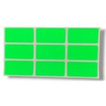Etiquettes De Fautes Fluo 20 X 40 Vert