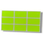 Etiquettes De Fautes Fluo 20 X 40 Jaune