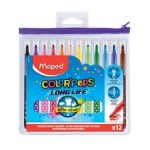 Pochette Feutres de 12 Couleur Color'Peps LONG LIFE MAPED