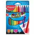 Pochette 12 crayons de cire color'peps Plasticlean MAPED