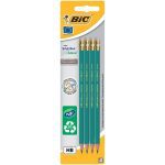 Pochette de 4 Crayons Noir HB Avec Gomme BIC