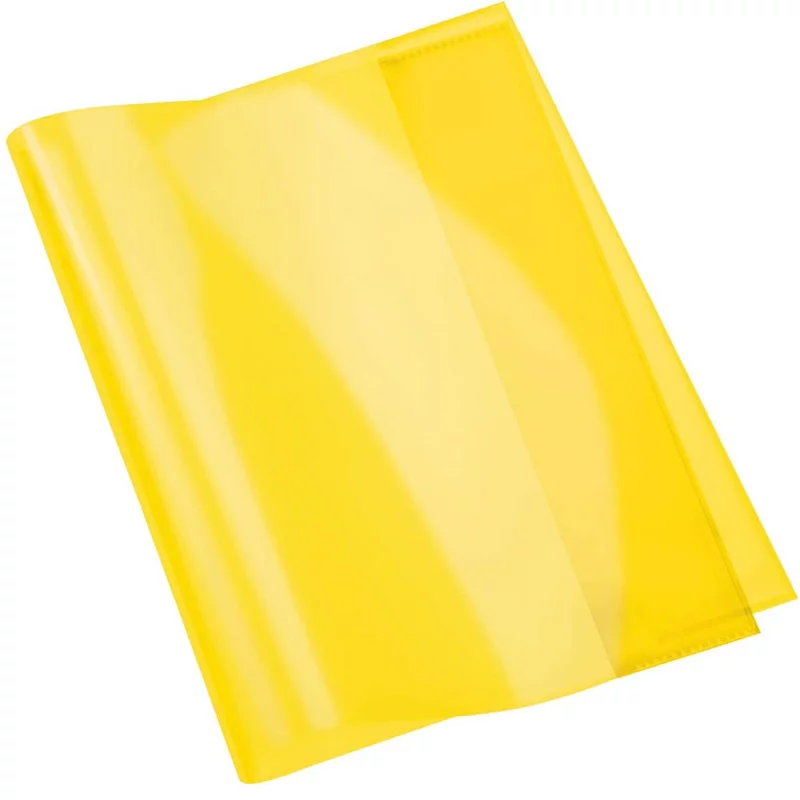 protège-cahier-en-pvc-cristal-a4-jaune-purple Protège-Cahier En PVC Cristal A4, Jaune - Purple – Image 1