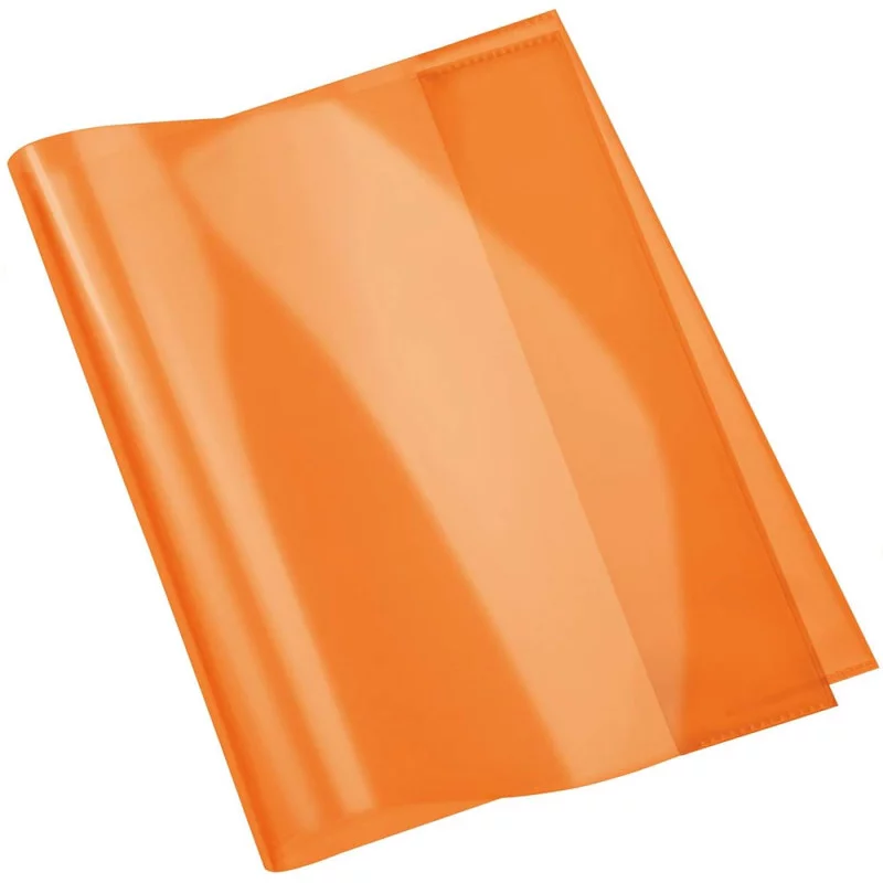 protège-cahier-en-pvc-cristal-a4-orange-purple Protège-Cahier En PVC Cristal A4, Orange - Purple – Image 1