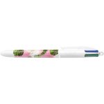 Stylo Bic 4 couleurs Botanique rose