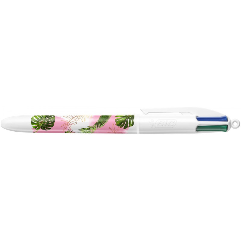 stylo-bic-4-couleurs-botanique-rose- (1) Stylo Bic 4 couleurs Botanique rose – Image 1