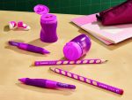 Taille crayon ergonomique 3 trous avec réservoir pour droitiers STABILO EASY – Image 2