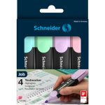 Pochette de 4 fluo job pastel SCHNEIDER