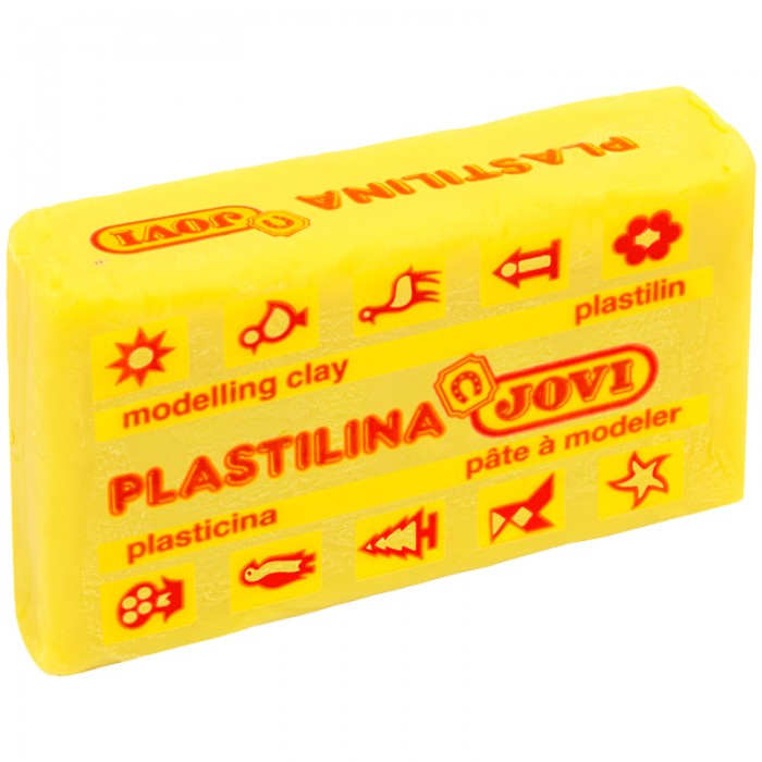 4666c6f9e68e14f703abbe1245924a4b Pâte à modeler 50g Jaune JOVI – Image 1