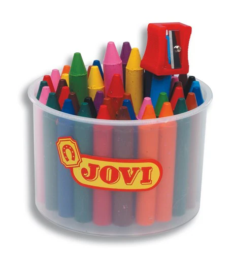 5 Wax Crayons Pot Of 60 JOVI – Image 1