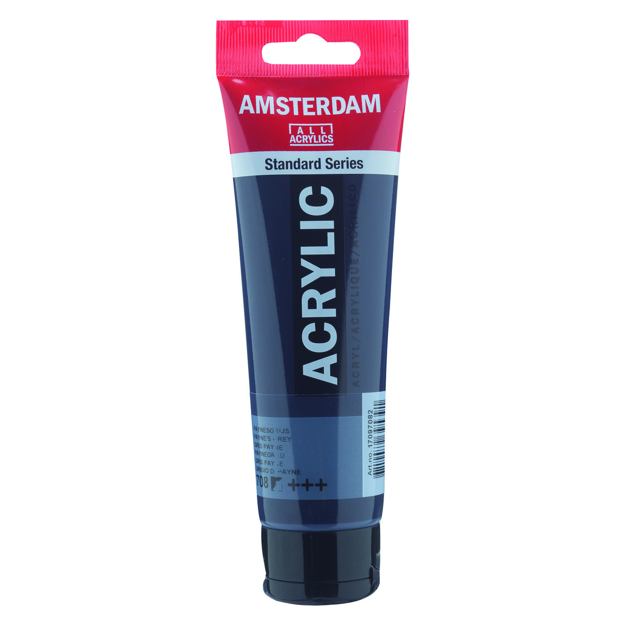 708 Acrylique Tube 120 ML Noir de Bougie 708 AMSTERDAM – Image 1